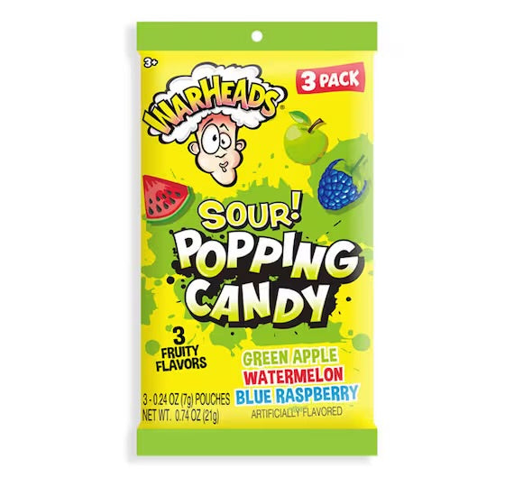 Sour Popping Candy 3er Pack