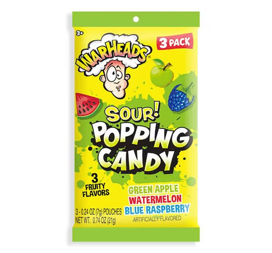 Sour Popping Candy 3er Pack