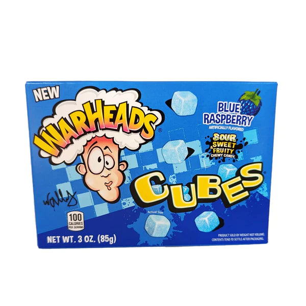 Warheads Blue Rasberry Cubes