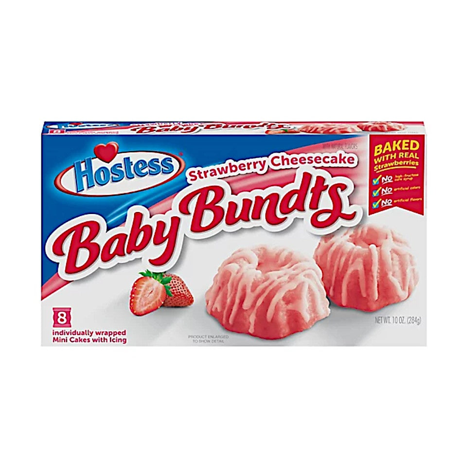 Hostess Baby Bundts Strawberry Cheesecake