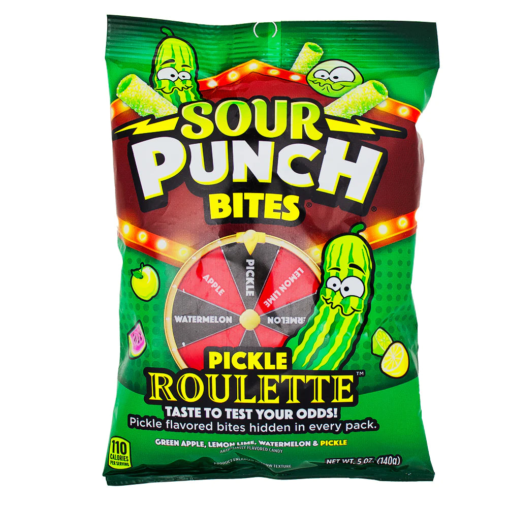 Sour Punch Bites Pickle Roulette  140g